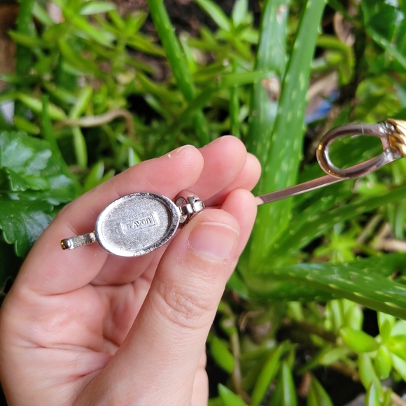 Vintage Avon Abalone Shell Mother of Pearl Bangle Bracelet - Picture 14 of 14